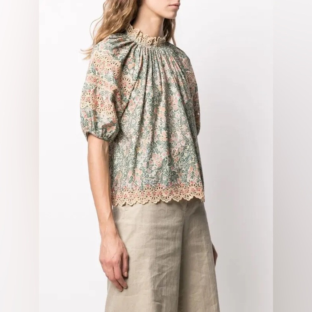 Ulla Johnson Lorna Floral Print Blouse